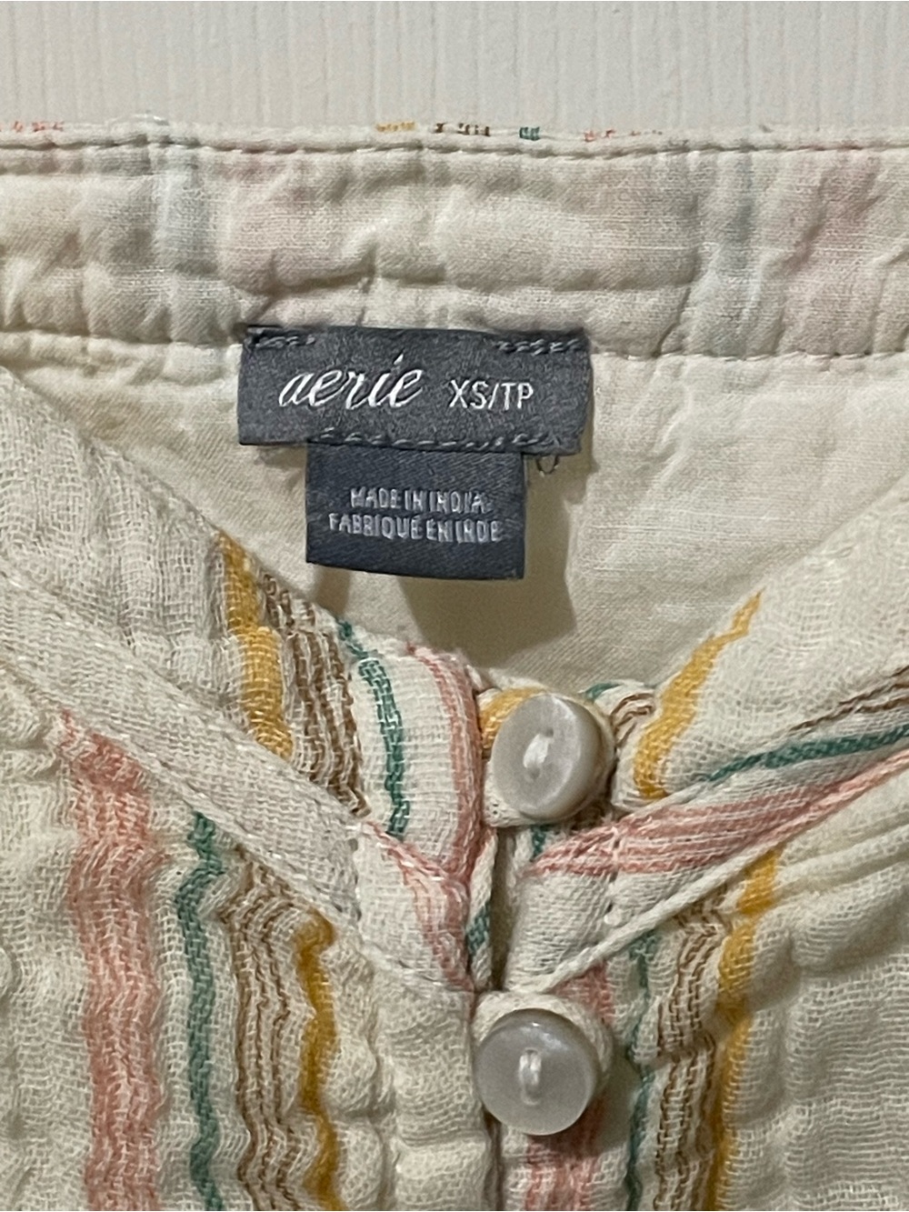 aerie Striped Sleeveless Midi Dress in Yellow and Cream - Picture 4 of 5